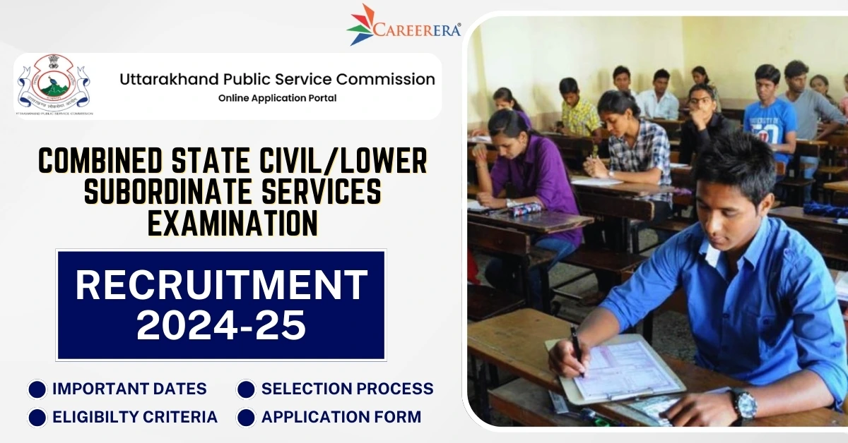 UKPSC Combined State Civil Lower Subordinate Services Exam