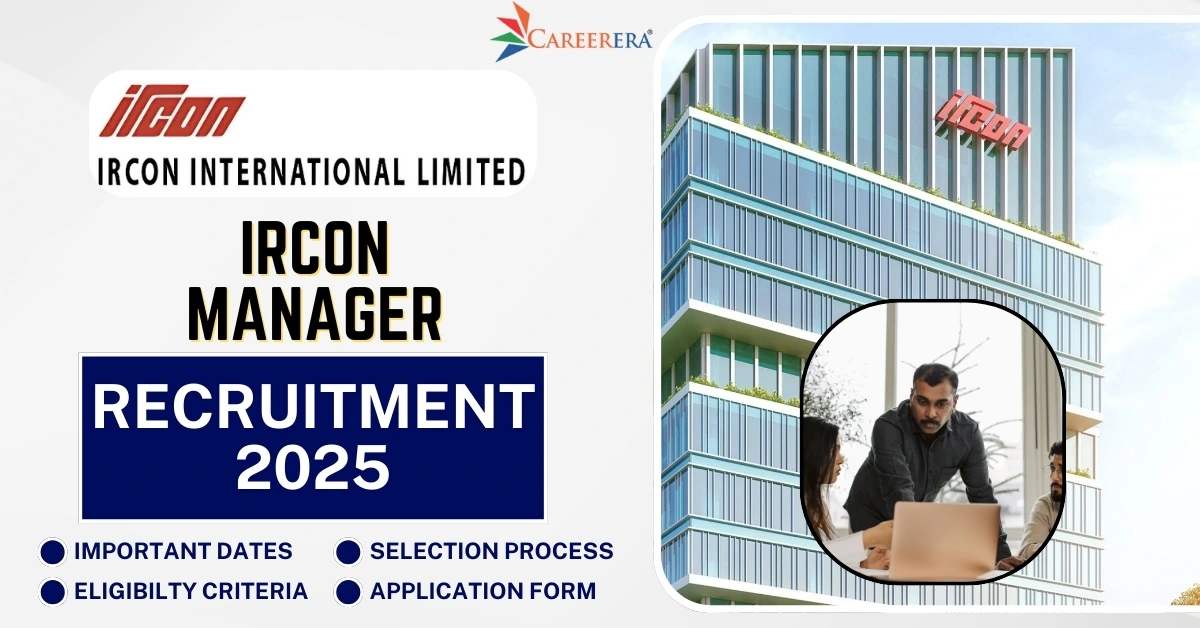 Ircon International Limited Manager Recruitment