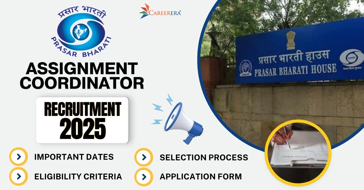 Prasar Bharati Assignment Coordinator Recruitment