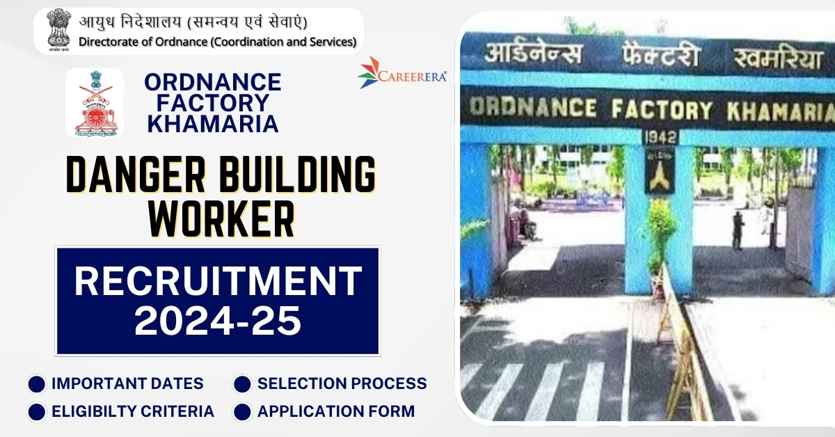 Ordnance Factory Khamaria Danger Building Worker Recruitment