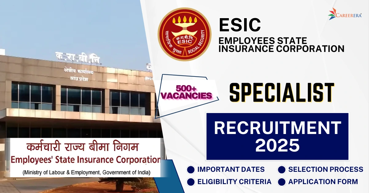 ESIC Specialist Recruitment