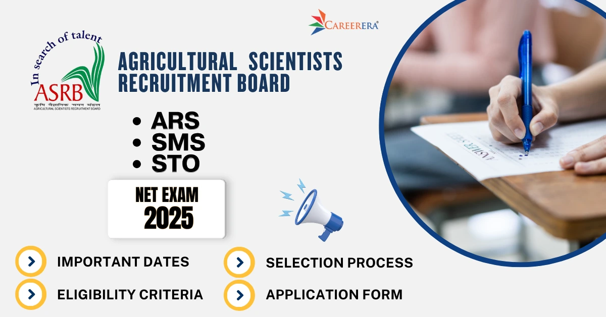 ASRB NET Exam 2025 ARS SMS, STO