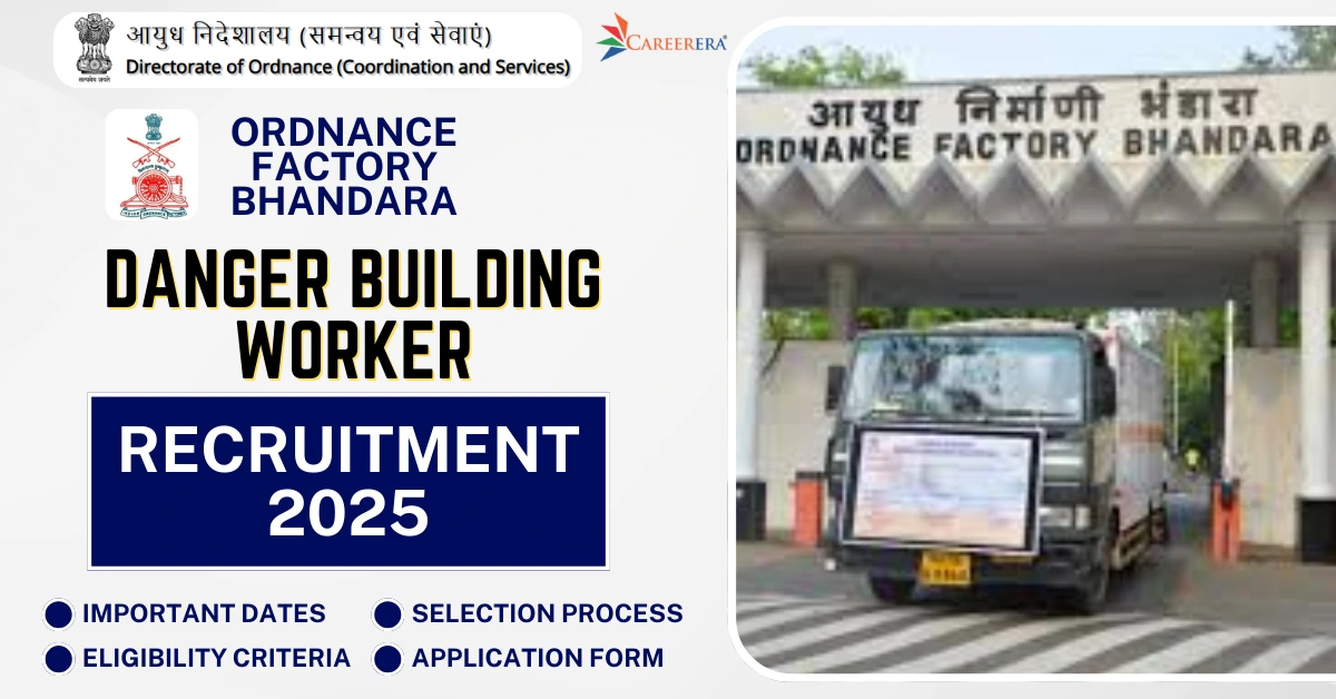 Ordnance Factory Bhandara Danger Building Worker Recruitment