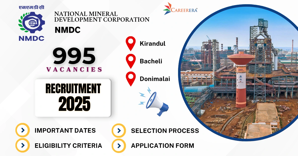 NMDC Ltd Direct Recruitment Kirandul, Bacheli, Donimalai Locations