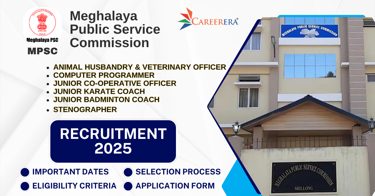 MPSC Meghalaya Recruitment 102025 Notification