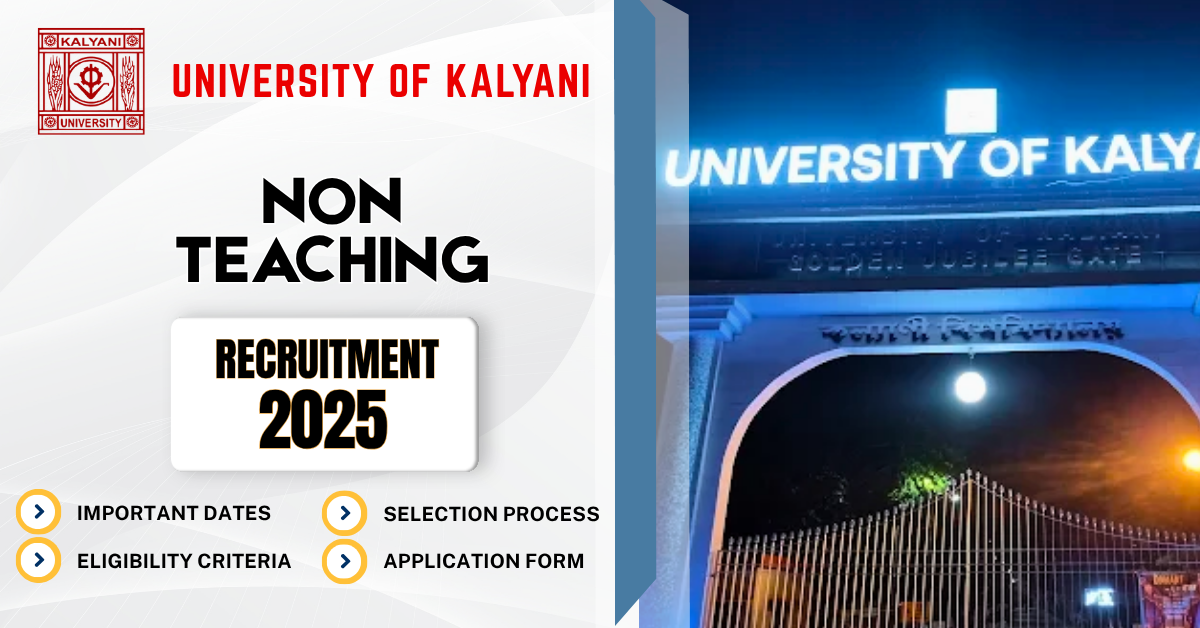 University of Kalyani Non Teaching Recruitment